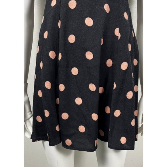 REFORMATION DREA RUCHED POLKA-DOT CREPE MINI DRESS - Picture 5 of 9